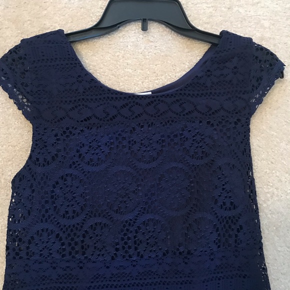 Navy lace dress - Picture 2 of 3